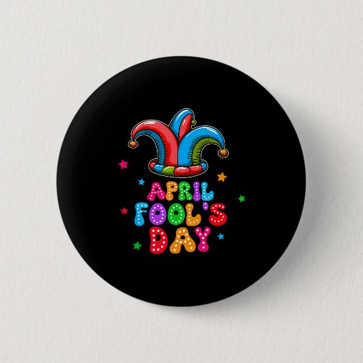 April Fool's Day April 1st Prank Joke Funny Gift Ronde Button 5,7 Cm (Voorkant)
