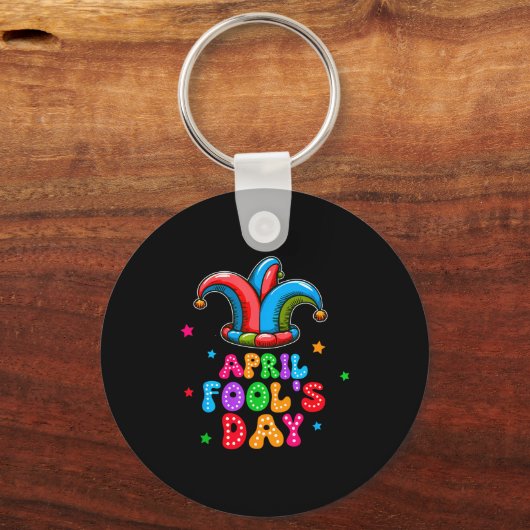 April Fool's Day April 1st Prank Joke Funny Gift Sleutelhanger (Voorkant)