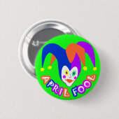 April Fool's Day Badge Ronde Button 5,7 Cm (Voorkant /achterkant)