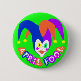 April Fool's Day Badge Ronde Button 5,7 Cm