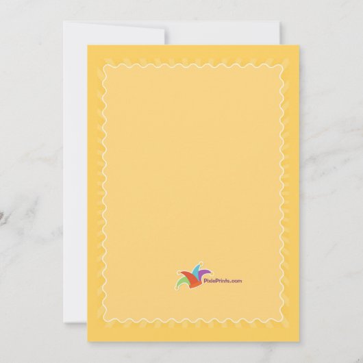 April Fool's Day Birthday Party Kaart (Achterkant)