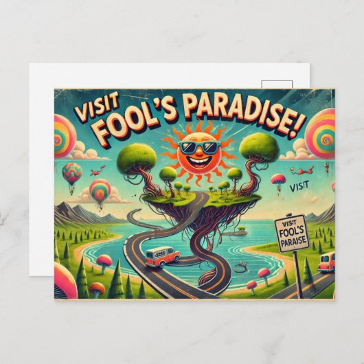 April Fools' Day, Briefkaart (Voorkant / Achterkant)