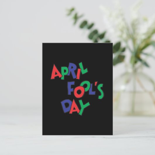 April Fools Day Briefkaart (Staand voorkant)