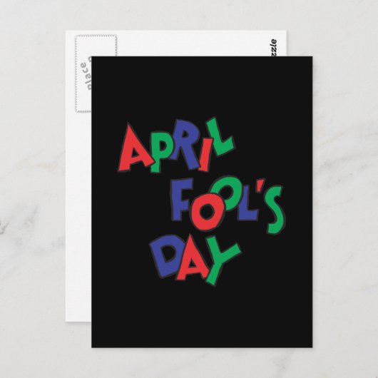April Fools Day Briefkaart (Voorkant / Achterkant)