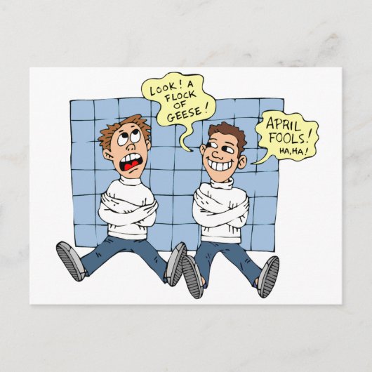 April Fools Day Briefkaart (Voorkant)