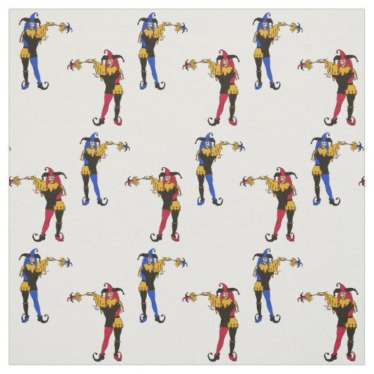 April Fool's Day Court Jesters Stof (Swatch)