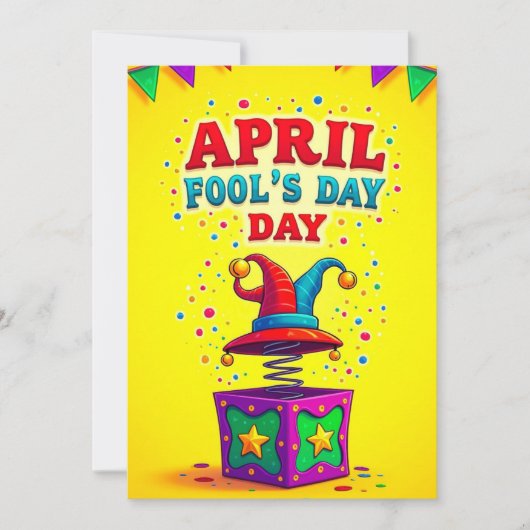 April Fools Day Feestdagenkaart (Voorkant)