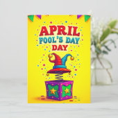 April Fools Day Feestdagenkaart (Staand voorkant)