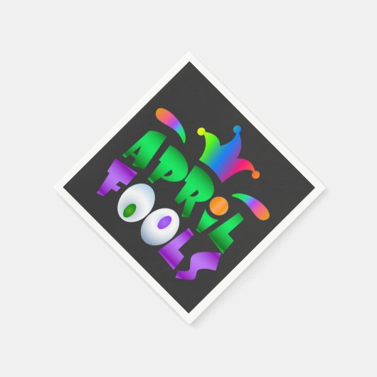 April Fools Day Funny Modern Jester Servet (Hoek)