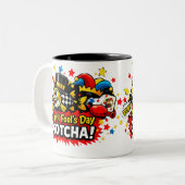 April Fool's Day Gotcha FunClassic Mug, 11 oz Tweekleurige Koffiemok (Voorkant links)