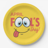April Fool's Day Happy Funny Face | FEESTDAGEN Papieren Bordje (Voorkant)