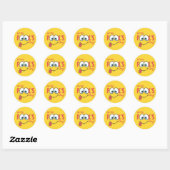 April Fool's Day Happy Funny Face | FEESTDAGEN Ronde Sticker (Vel)