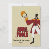 April Fools Day I werd leraar geld Feestdagenkaart (Voorkant)