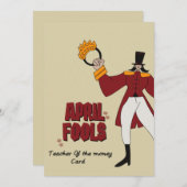 April Fools Day I werd leraar geld Feestdagenkaart (Voorkant / Achterkant)