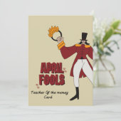 April Fools Day I werd leraar geld Feestdagenkaart (Staand voorkant)