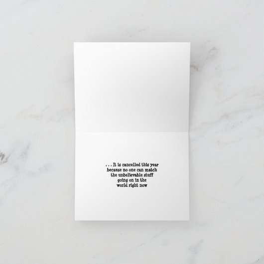 April Fool's Day is geannuleerd Kaart (Binnen)