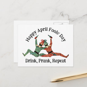 April Fool's Day Jesters Briefkaart