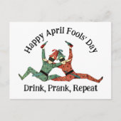 April Fool's Day Jesters Briefkaart (Voorkant)