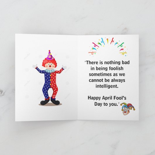 April Fool's Day Kaart (Binnen)