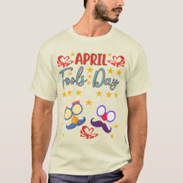 April Fool's Day Mustache & Glasses Unisex T-Shirt