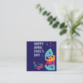 April Fool's Day Paper Bord Informatiekaartje (Staand voorkant)