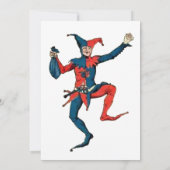 April Fool's Day Party Jester Uitnodiging Sjabloon (Achterkant)