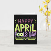 April Fools Day Pranks Shirt Kit 1st April Jokes K Kaart (Gele Bloem)