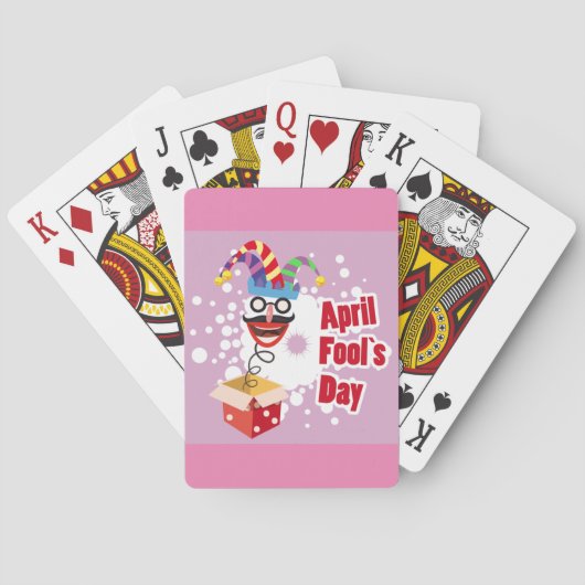 April Fools Day-spelkaarten Pokerkaarten (Achterkant)