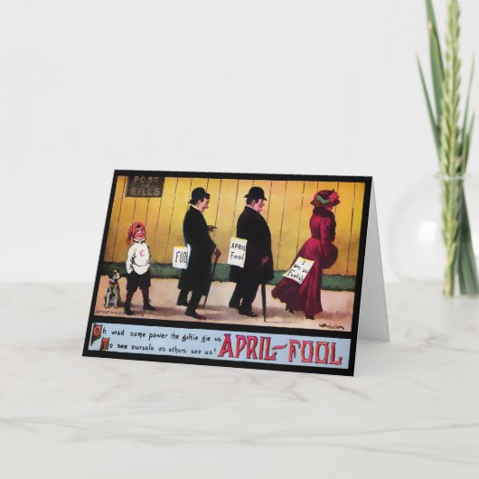  April Fools Day Wenskaart Feestdagen Kaart (Voorkant)