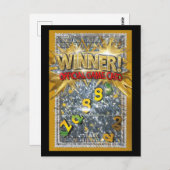 April Fools Fake Scratch Off Winner Prank Briefkaart (Voorkant / Achterkant)