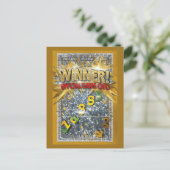 April Fools Fake Scratch Off Winner Prank Briefkaart (Staand voorkant)