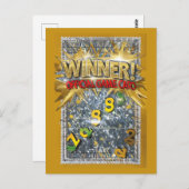 April Fools Fake Scratch Off Winner Prank Briefkaart (Voorkant / Achterkant)