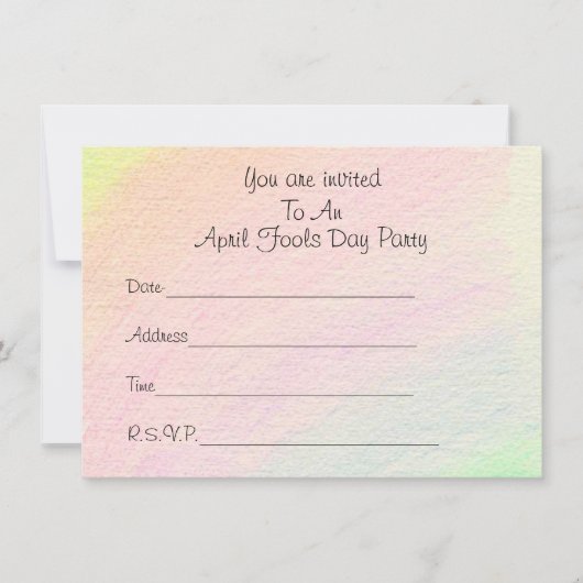 April Fools - Kaart (Voorkant)