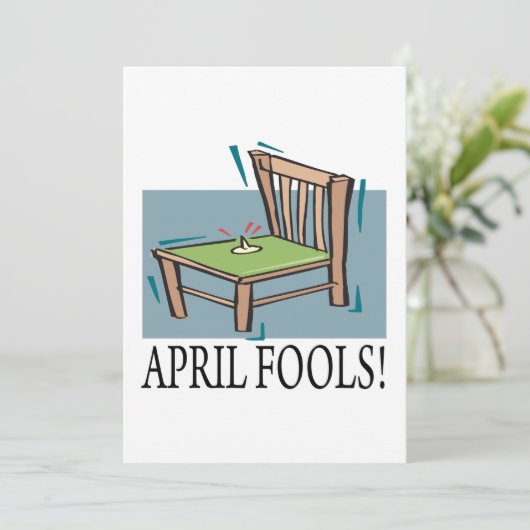 April Fools Kaart (Staand voorkant)
