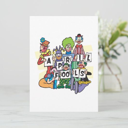 April Fools Kaart (Staand voorkant)