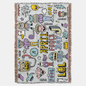 April Fools: kleurrijke doedelset. Deken (Voorkant Verticaal)