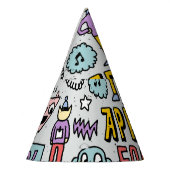 April Fools: kleurrijke doedelset. Feesthoedjes (Links)