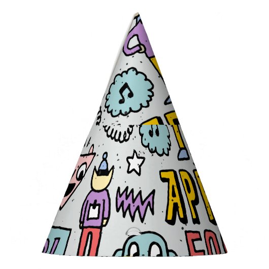April Fools: kleurrijke doedelset. Feesthoedjes (Links)