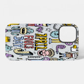 April Fools: kleurrijke doedelset. iPhone Hoesje (Achterkant horizontaal)