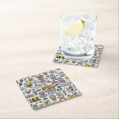 April Fools: kleurrijke doedelset. Kartonnen Onderzetters (Insitu)