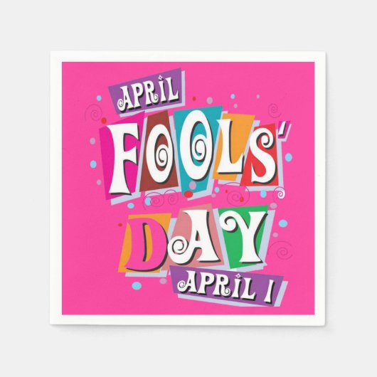 April fools Paper Napkins Servet (Voorkant)