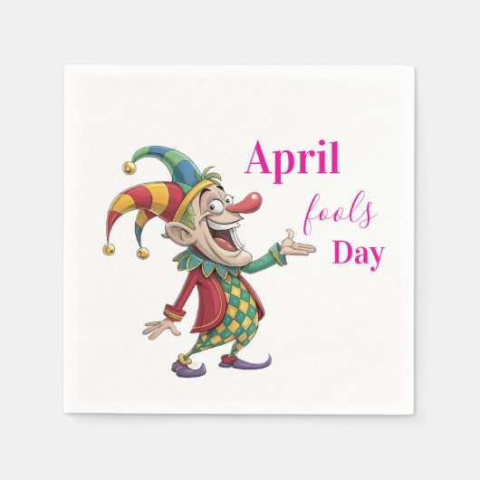 April Fools Paper Napkins Servet (Voorkant)