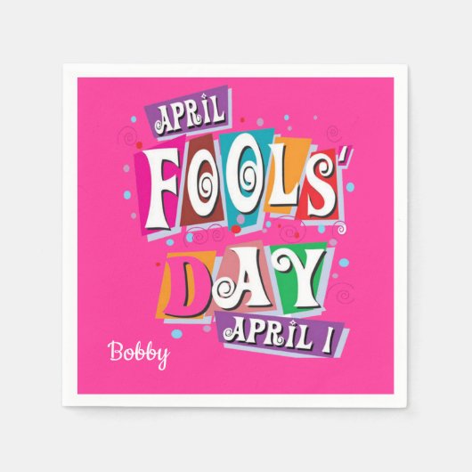 April Fools Papieren servetten (Voorkant)