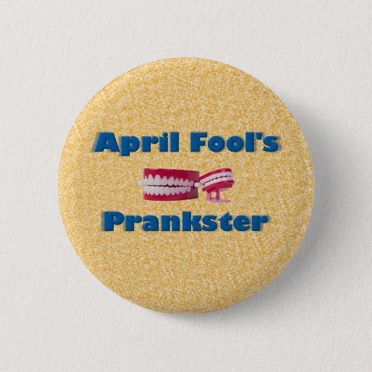 April Fool's Prankster Ronde Button 5,7 Cm (Voorkant)