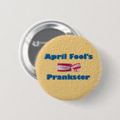 April Fool's Prankster Ronde Button 5,7 Cm (Voorkant /achterkant)