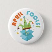 April Fools Ronde Button 5,7 Cm (Voorkant)