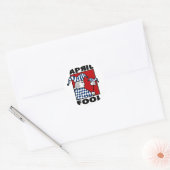 April Fools Ronde Sticker (Envelop)