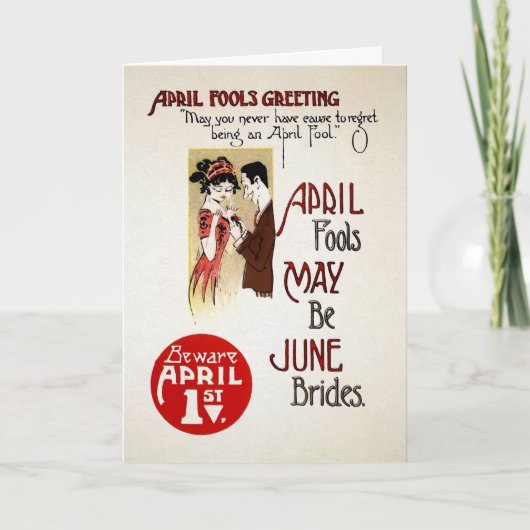  April Fools Wenskaart Feestdagen Kaart (Voorkant)