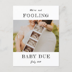 April Fools Zwangerschap openbaren / geboorte Aankondigingskaart