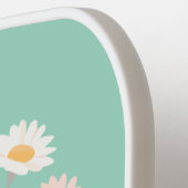 April Geboorte Bloem Aangepaste Naam Pickleball Paddle (Links Detail)